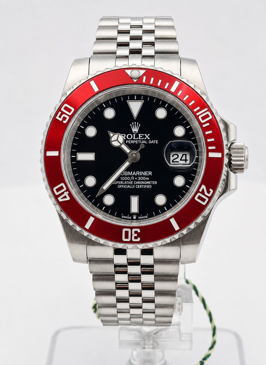 Black Dial / Red Bezel / Jubilee Bracelet