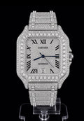 Full Iced Out / Roman Pavé Dial / Silver