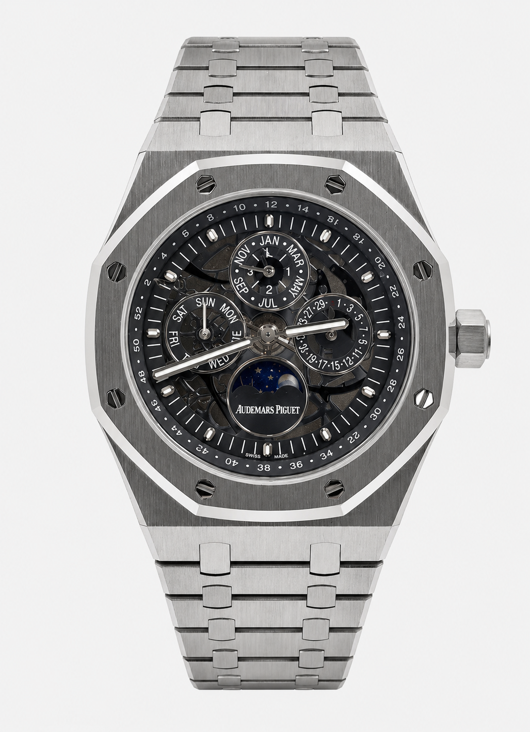 Perpetual Calendar Skeleton / Steel