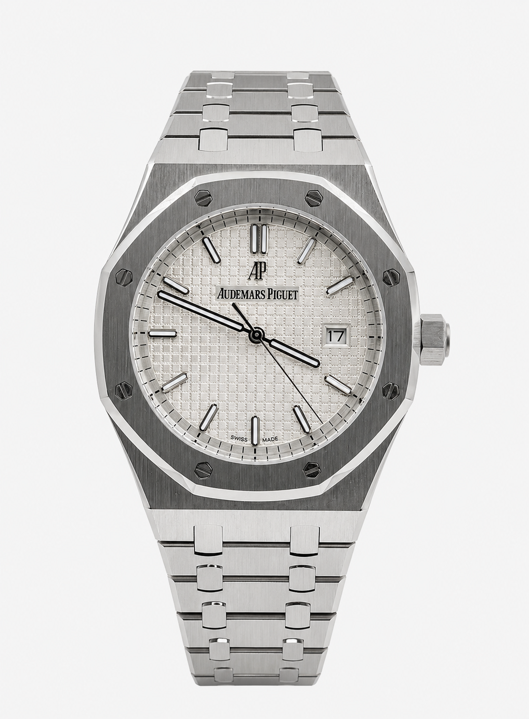 Silver Tapisserie Dial / Full Steel