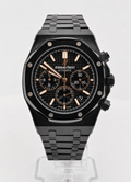 Black Ceramic / Rose Gold Accents