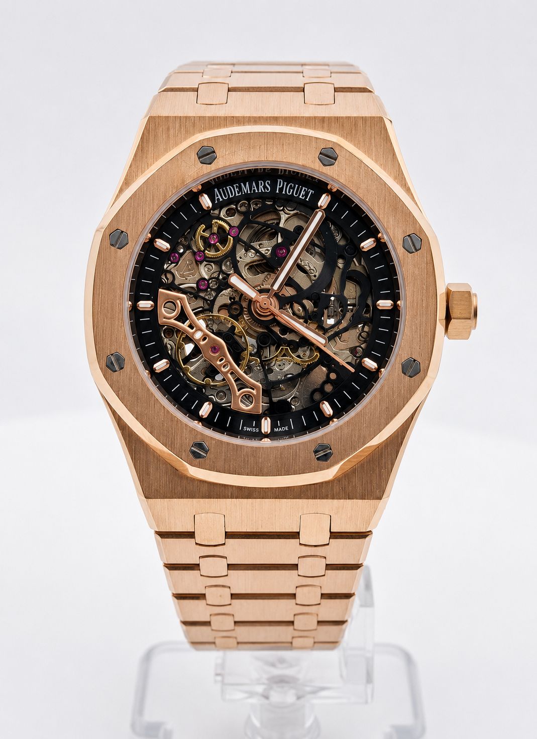 Rose Gold / Black Dial
