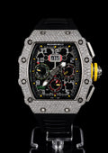 Iced Out Case / Black Rubber Strap