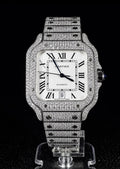 Full Iced Out / White Dial / Silver