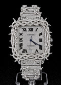 Full Iced Out / Thorn Bezel / White Gold & Diamond Pavé