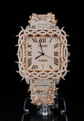 Full Iced Out / Thorn Bezel / Rose Gold & Diamond Pavé
